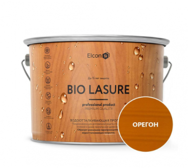 Пропитка для дерева водоотталкивающая Elcon Bio Lasure, орегон, 9л